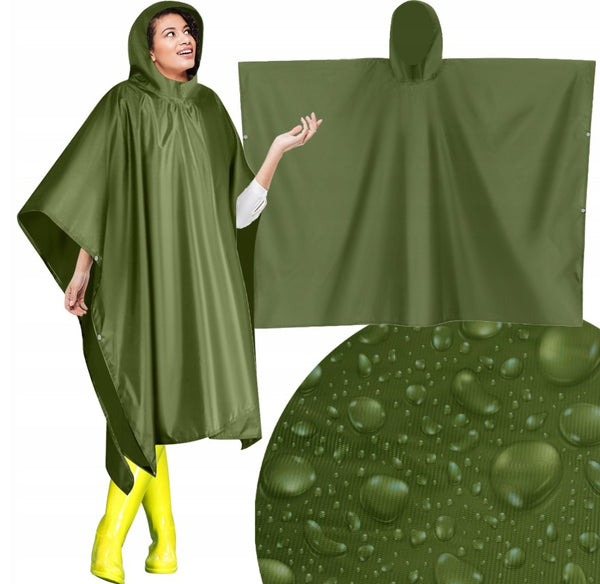 Chubasquero Verde Militar